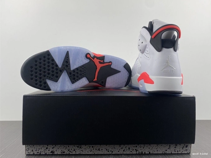 Rep 384664-123 White Infrared Jordan (2014) Retro 6 0708